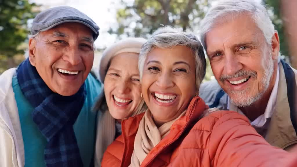 A retired couple enjoying time together.